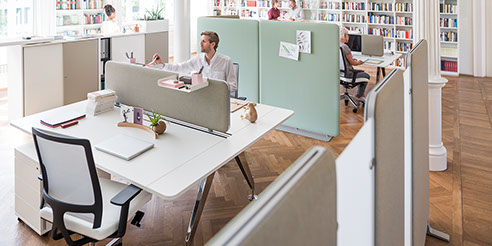 panneaux phoniques acoustiques séparateur et isolant de bureaux