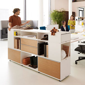 meuble de rangement avec placard de classement