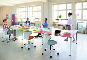 fauteuils ergonomique de bureau à roulettes